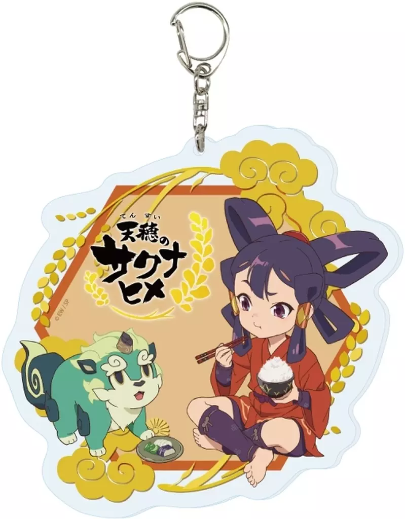 01.サクナヒメ＆タマ爺(描き下ろし) デカアクリル 「天穂のサクナヒメ」