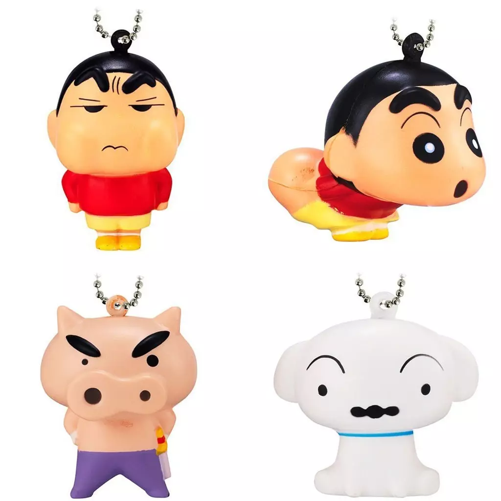全4種セット 「クレヨンしんちゃん ふにゅふにゅマスコット」