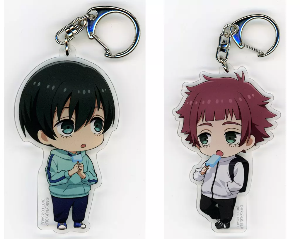 糸師凛(幼少期)＆糸師冴(幼少期) 描き起こしちびキャライラスト使用アクリル2個セット 「Blu-ray ブルーロック VS. U-20 JAPAN 特装限定版」 アニメイト全巻購入特典