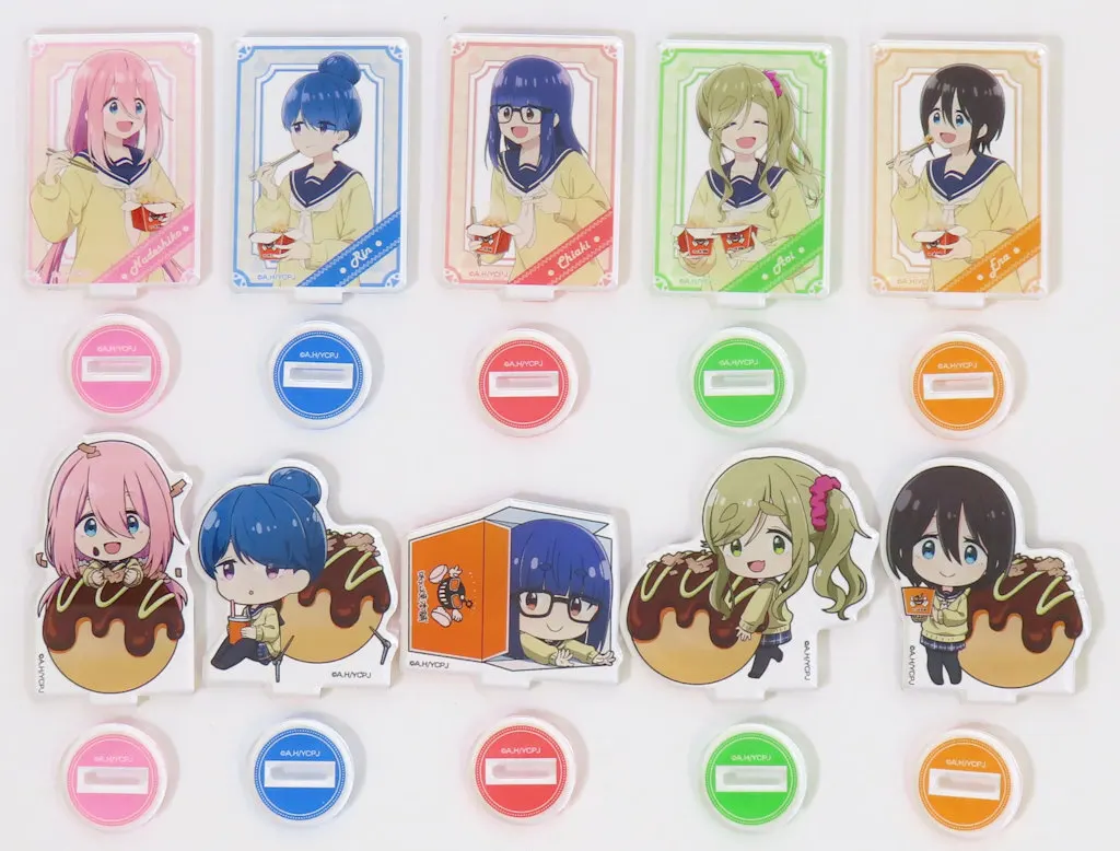 全10種セット 「ゆるキャン△ SEASON3×ばくだん焼本舗 トレーディングアクリルスタンド」_image