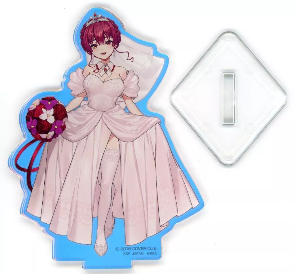 宝鐘マリン(ドレス上げ) オーロラアクリルスタンド 「一番くじ ホロライブ ～Wedding Dress Style～」 アクリルスタンド賞_image