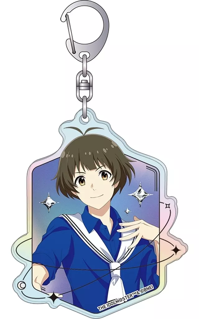 秋月涼 サマーマーケット ホログラムアクリルキーホルダー 「アイドルマスター SideM」