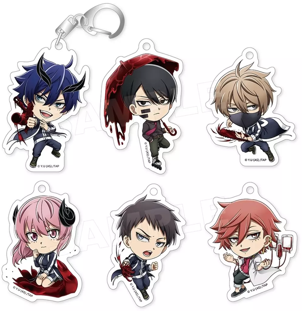 全6種セット 「桃源暗鬼 アクリルコレクション(たたかえっ!)」