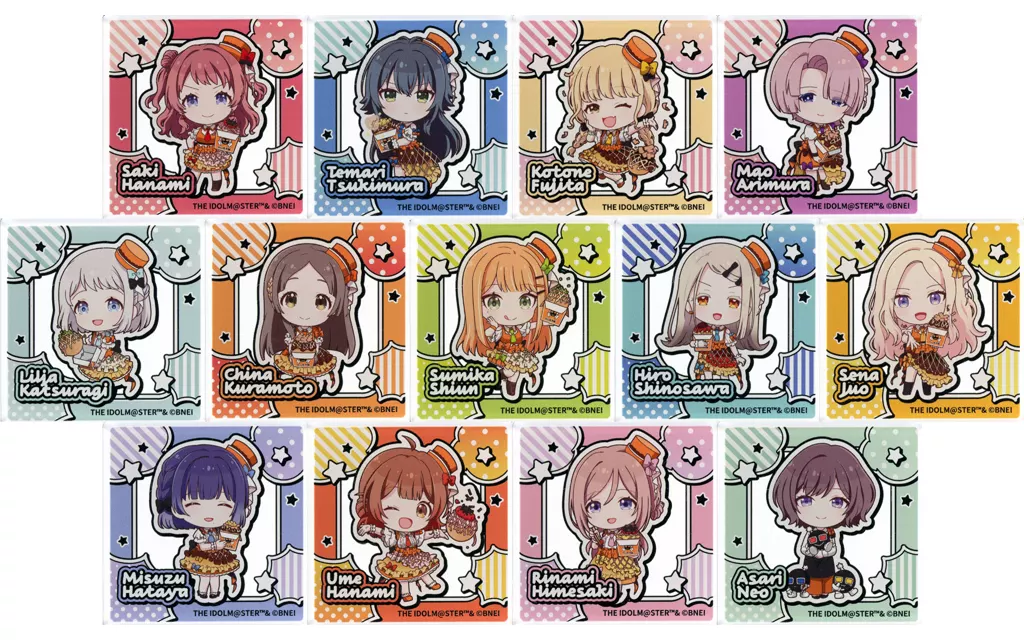 全13種セット 「学園アイドルマスター×ばくだん焼本舗 第2弾 池袋店限定 POP UP トレーディングブロックフィギュア」