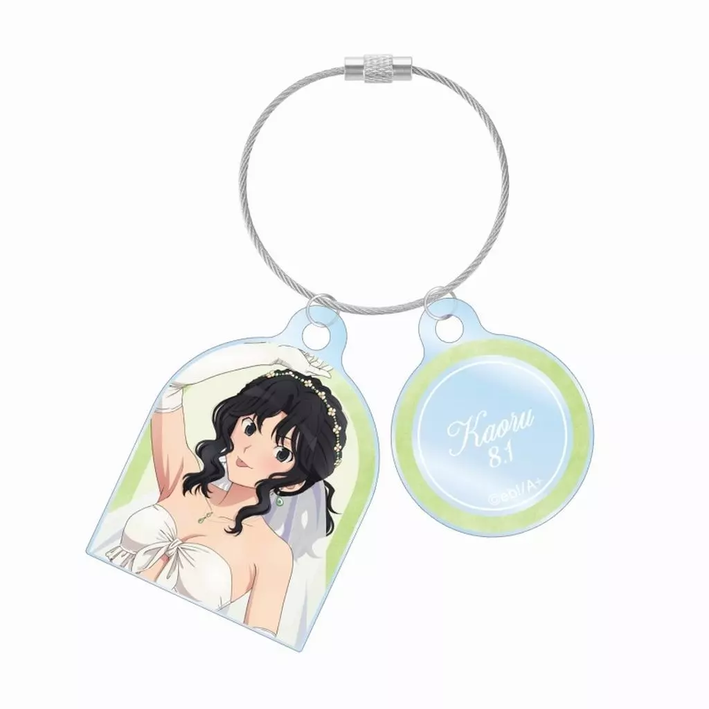 棚町薫 描き下ろし ウェディング水着ver. 2連ワイヤーアクリル 「アマガミSS 15th Anniversary POP UP SHOP in ボークス秋葉原ホビー天国2」