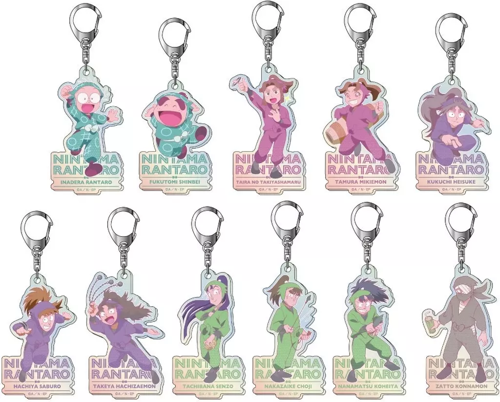 全11種セット 「忍たま乱太郎 オーロラアクリル レタコレ Vol.1」