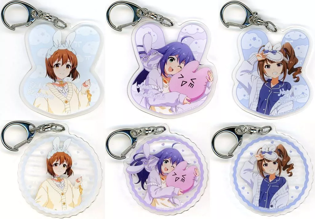 全6種セット 「アイドルマスター ミリオンライブ! うさふわ Dreamy! POP UP SHOP in 上野マルイ トレーディングアクリルキーホルダー」
