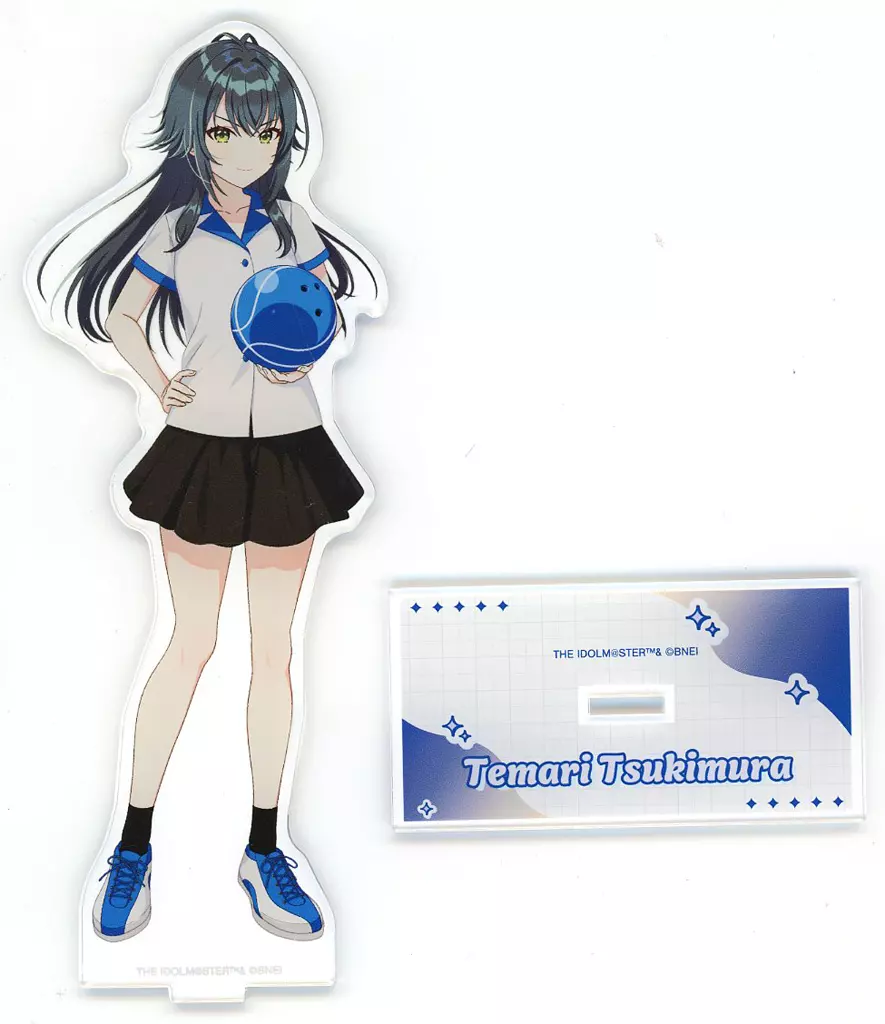 月村手毬 描き下ろし ボウリングシャツver. BIGアクリルスタンド 「学園アイドルマスター×ROUND1」