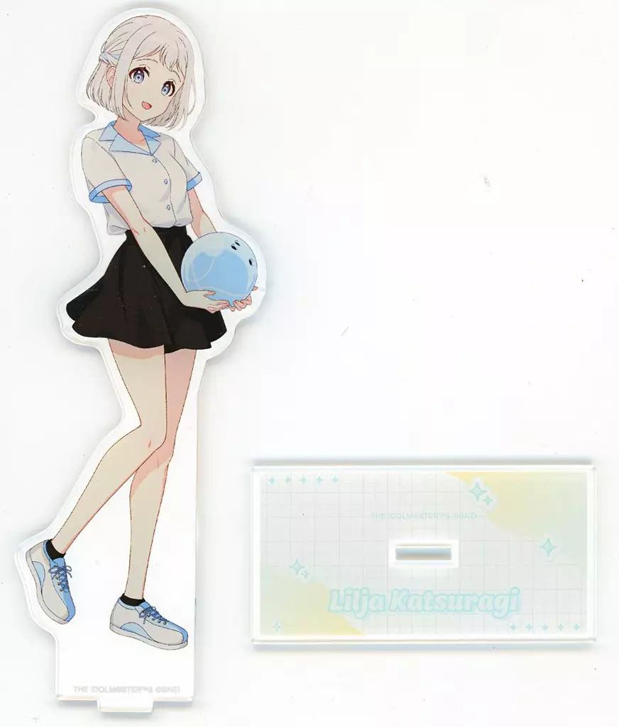 葛城リーリヤ 描き下ろし ボウリングシャツver. BIGアクリルスタンド 「学園アイドルマスター×ROUND1」