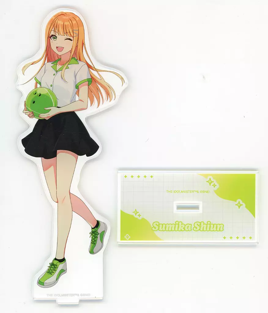 紫雲清夏 描き下ろし ボウリングシャツver. BIGアクリルスタンド 「学園アイドルマスター×ROUND1」