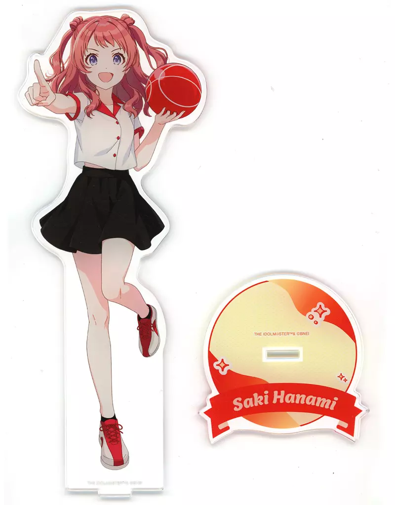 花海咲季 描き下ろし ボウリングシャツver. 特大アクリルスタンド 「学園アイドルマスター×ROUND1」