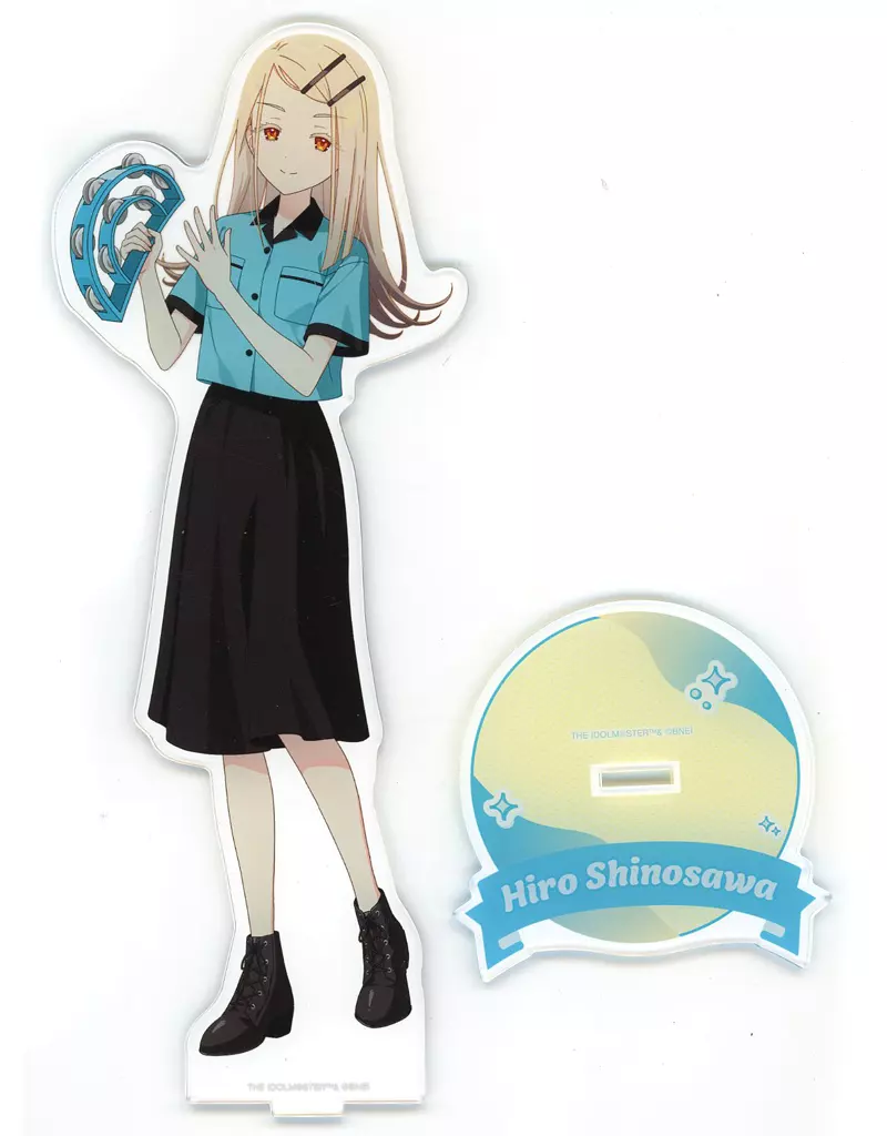 篠澤広 描き下ろし ボウリングシャツver. 特大アクリルスタンド 「学園アイドルマスター×ROUND1」