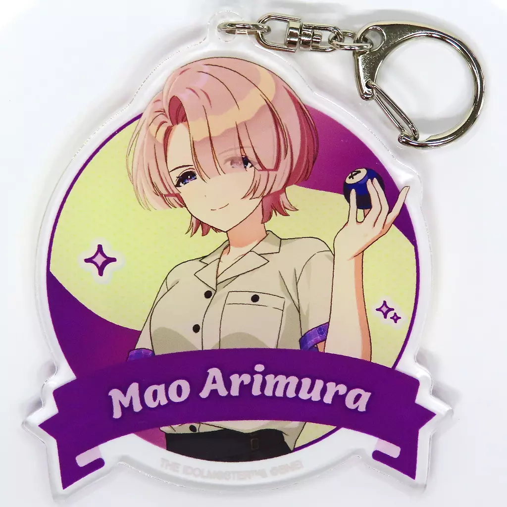 有村麻央 描き下ろし ボウリングシャツver. BIGアクリルキーホルダー 「学園アイドルマスター×ROUND1」
