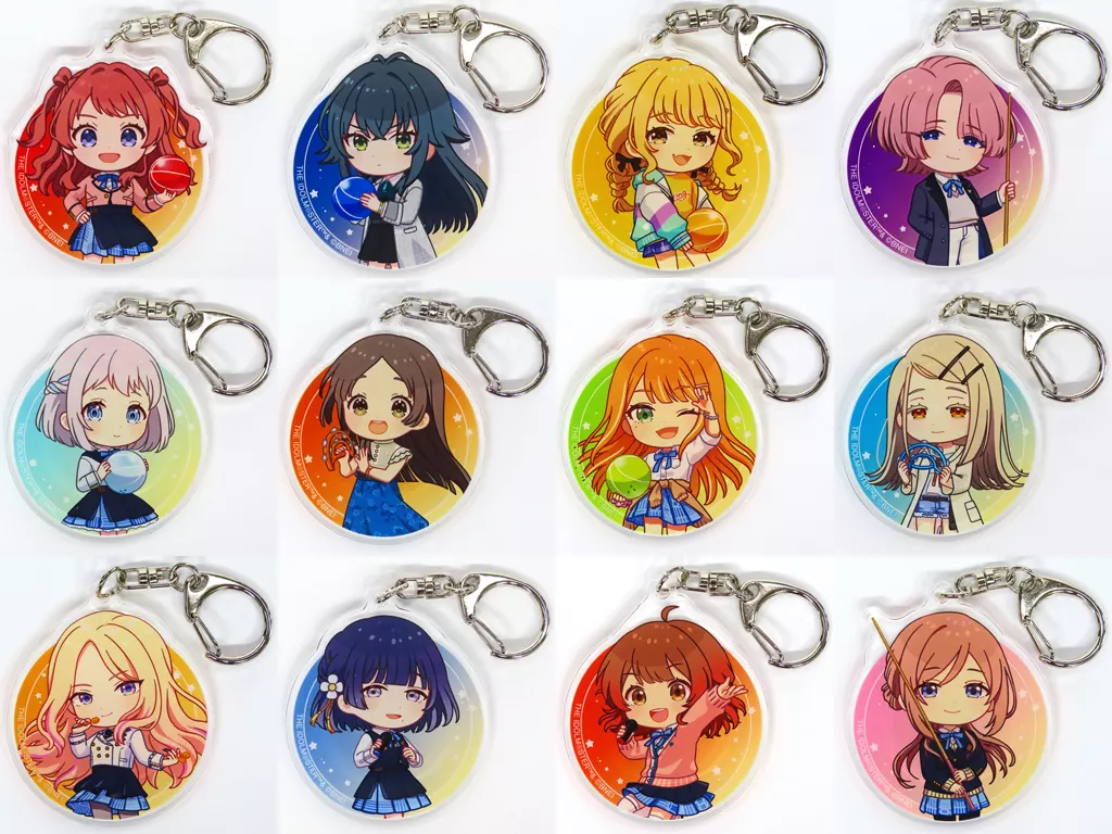 全12種セット 「学園アイドルマスター×ROUND1 トレーディング ちびキャラ 放課後のお出かけver. アクリル」