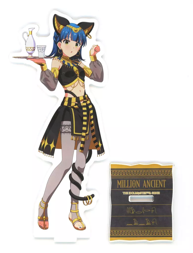 七尾百合子 MILLION ANCIENT Ver. 描き下ろしアクリルスタンド 「-World Wide Meal- MILLION ANCIENT アイドルマスター ミリオンライブ!×STELLAMAP CAFE」