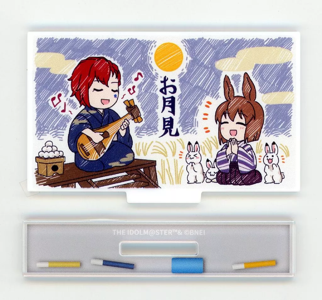 お月見 「-World Wide Meal- MILLION ANCIENT アイドルマスター ミリオンライブ!×STELLAMAP CAFE トレーディングホワイトボードアクリルスタンド 2023Ver.」
