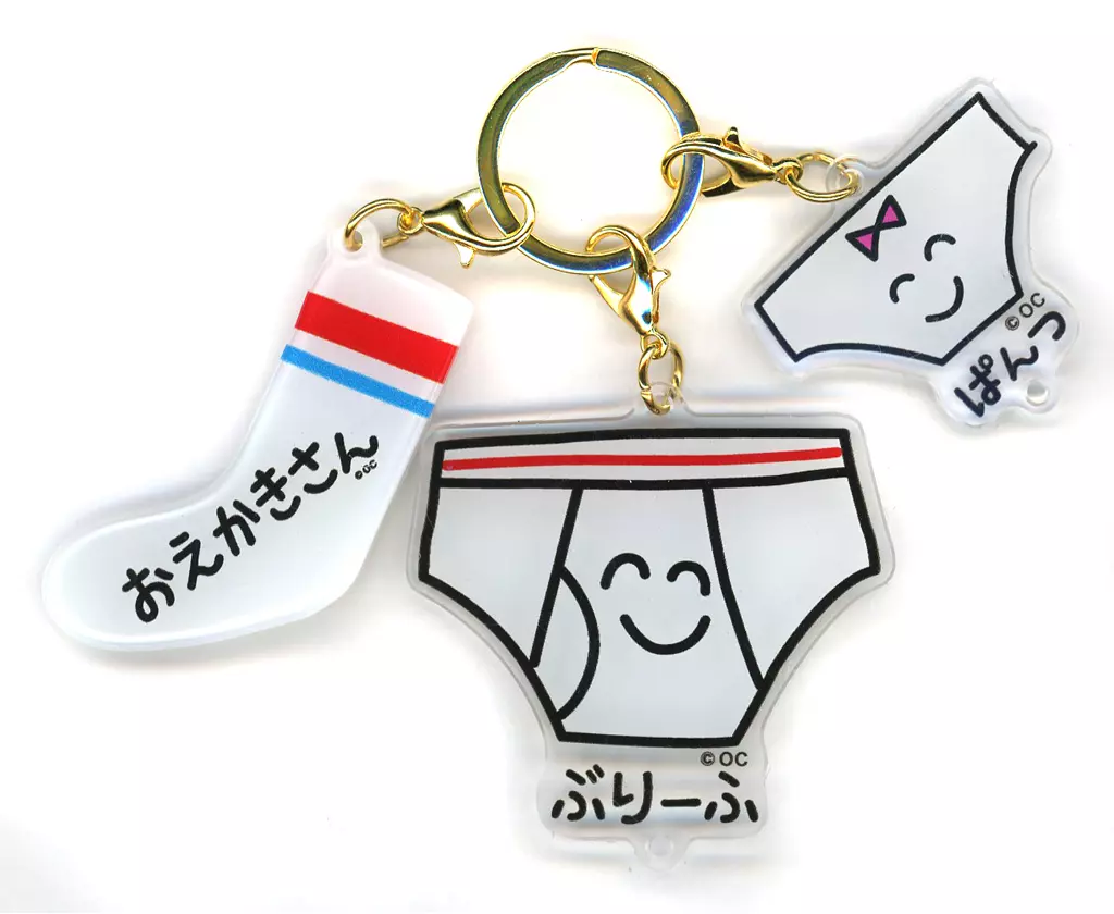 ぶりーふさん 3連アクリル 「おえかきさん」