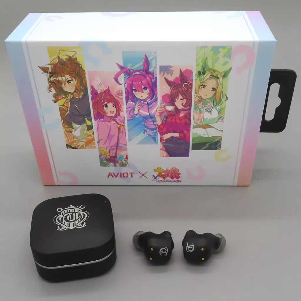 ロゴ トゥルーワイヤレスイヤホン TE-Q3-UPD 「AVIOT×ウマ娘 プリティーダービー」(ユーザーマニュアル、製品保証登録カード欠品)