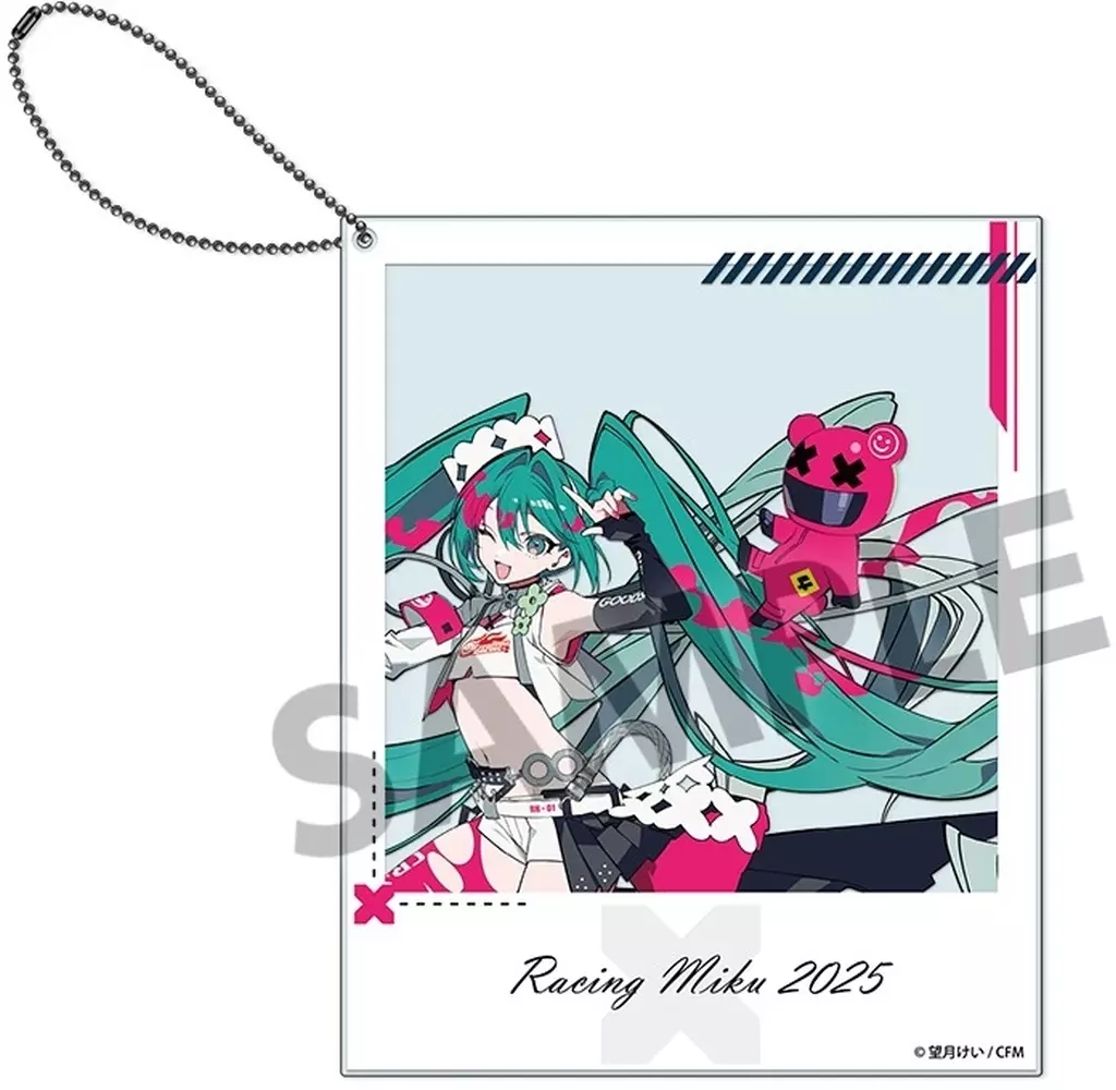 レーシングミク 2025(キービジュアル2 Ver.) ポラロイド風アクリル 「初音ミク GTプロジェクト」