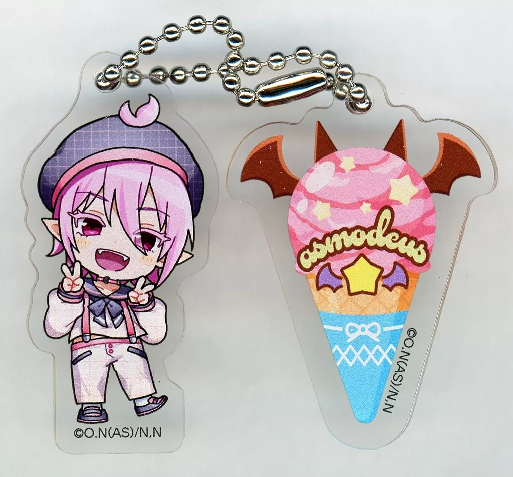 アスモデウス・アリス アクリルチャーム 「まるくじ 魔入りました!入間くん～チェックセーラーすたいる～」 中吉-2