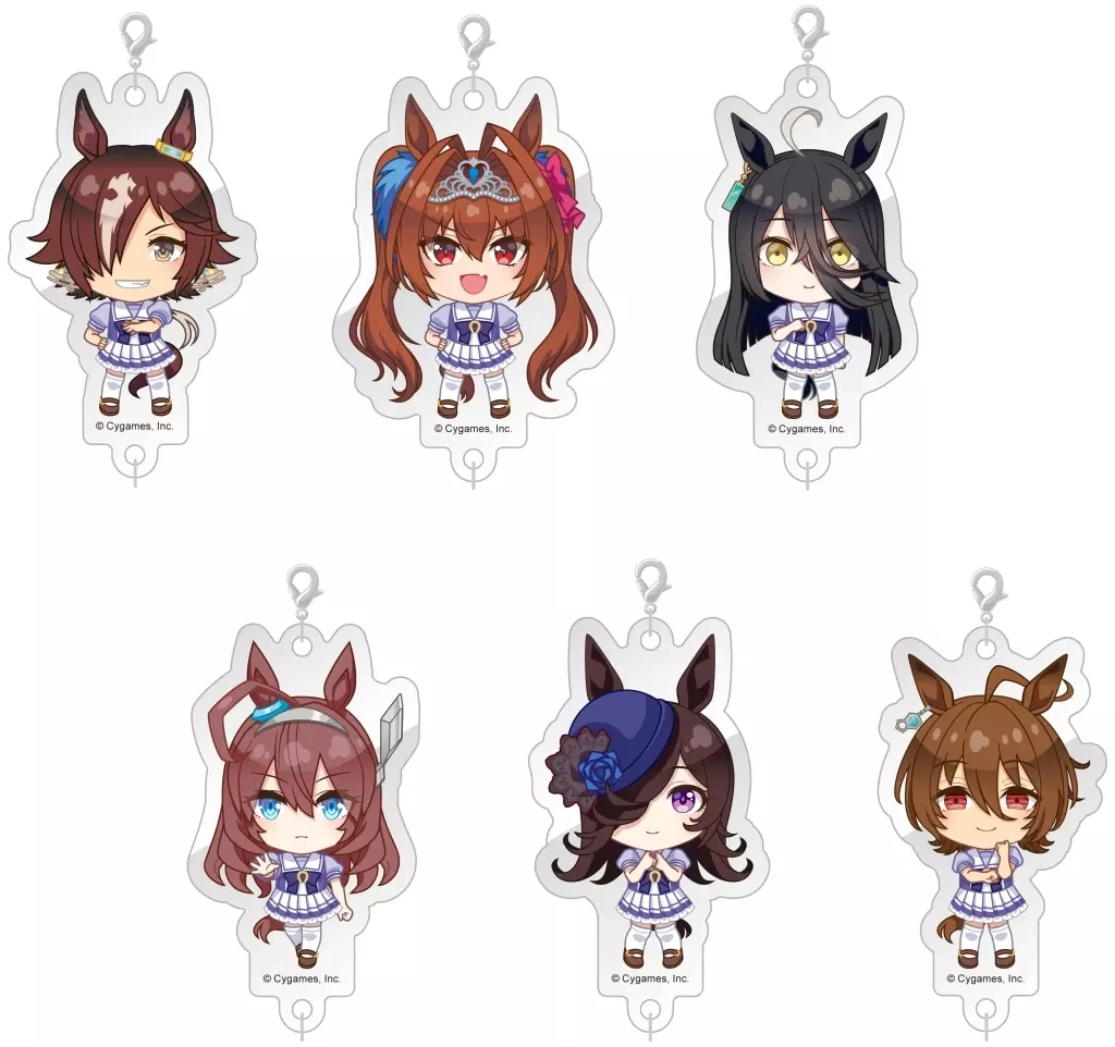 全6種セット 「ウマ娘 プリティーダービー 連結ミニアクリルキーチェーンVol.2」