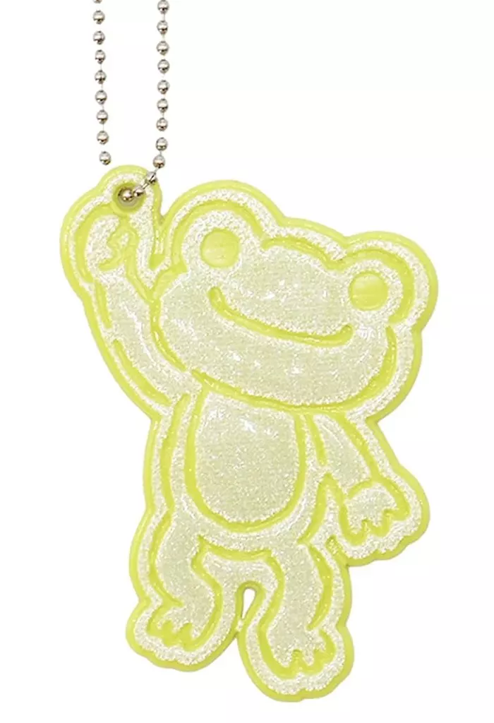 ピクルス(イエロー/ぶらさがり) 無事かえる リフレクター 「pickles the frog-かえるのピクルス-」
