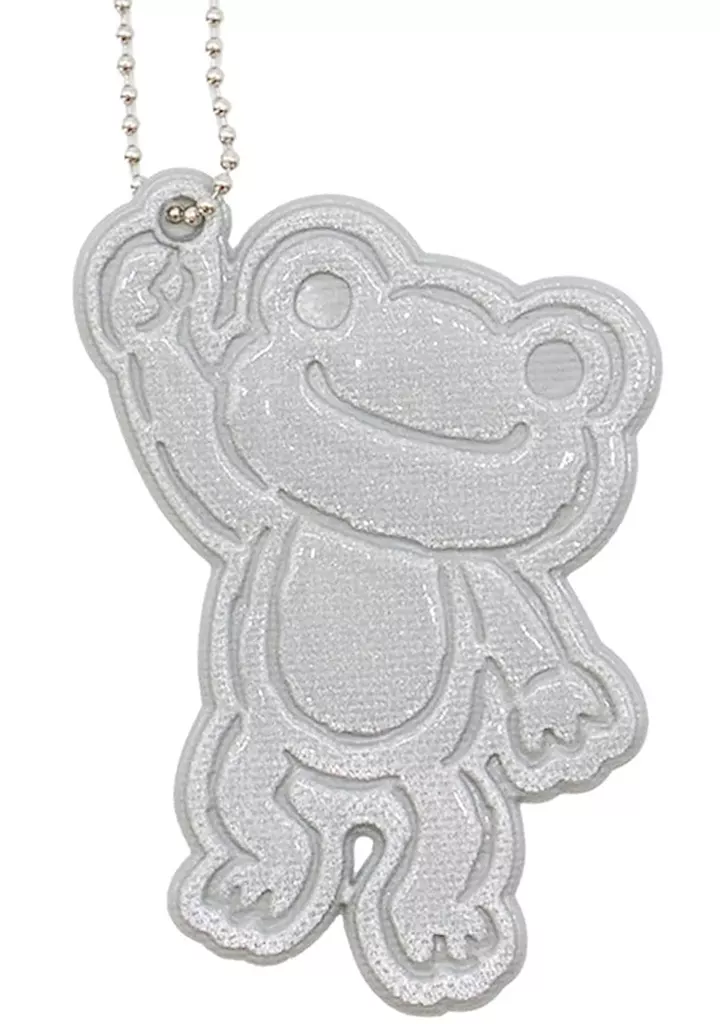 ピクルス(シルバー/ぶらさがり) 無事かえる リフレクター 「pickles the frog-かえるのピクルス-」
