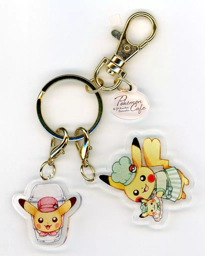 ピカチュウ(シェフ＆グラス) 「ポケットモンスター アクリルコレクション Pokemon Cafe ＆ Pikachu Sweets」 ポケモンセンター限定
