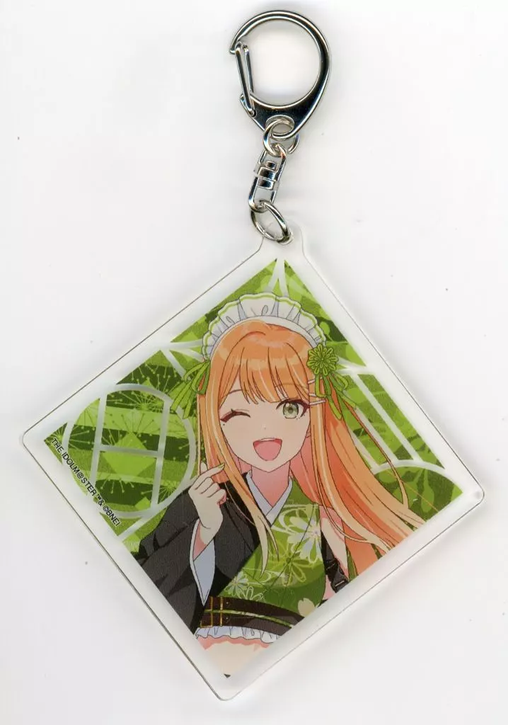 紫雲清夏 「学園アイドルマスター×にっぽん、グルメ街道 アクリルキーホルダー 05/和装メイドver.(描き下ろしイラスト)」