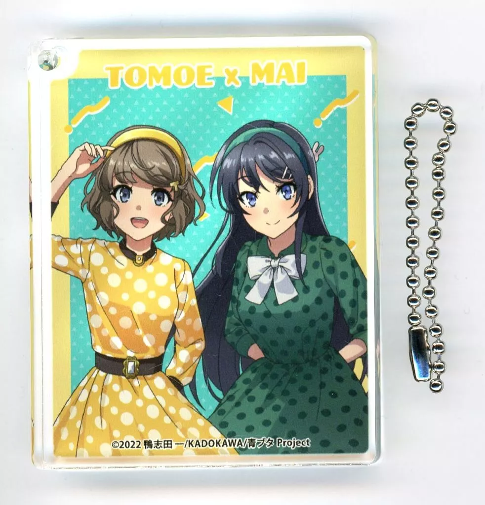 桜島麻衣＆古賀朋絵 アクリルブロック 「IP書店くじ 青春ブタ野郎はランドセルガールの夢を見ない」 C-8賞 SHIBYA TSUTAYA限定