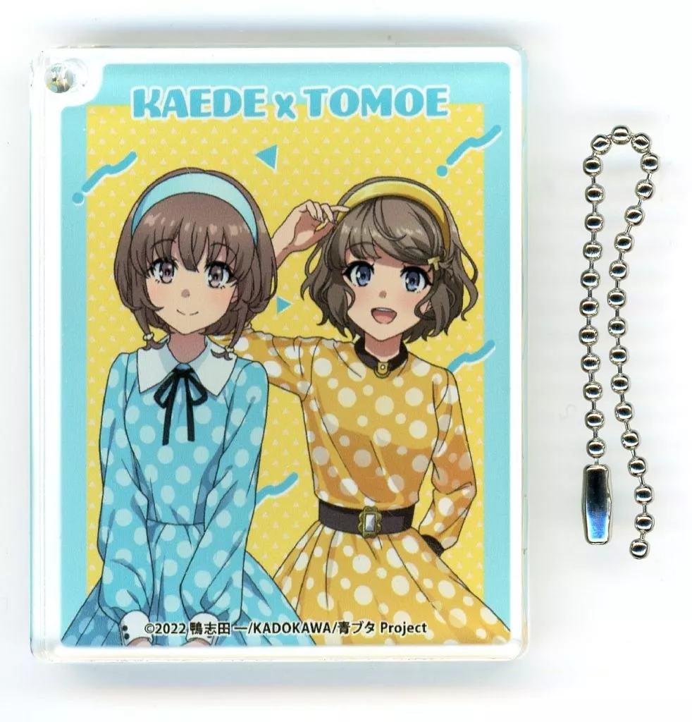 梓川花楓＆古賀朋絵 アクリルブロック 「IP書店くじ 青春ブタ野郎はランドセルガールの夢を見ない」 C-9賞 SHIBYA TSUTAYA限定