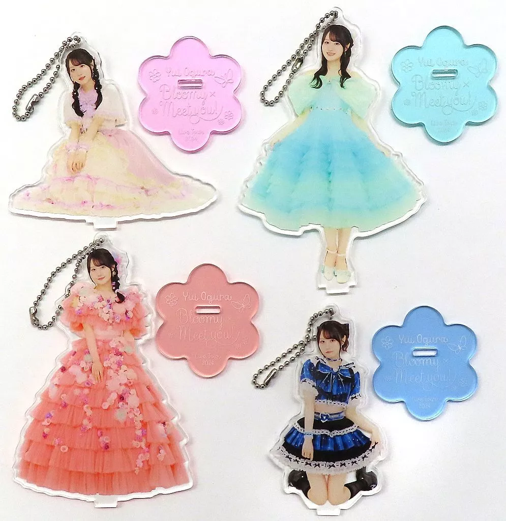 小倉唯 限定アクリルスタンド4種セット 「Blu-ray 小倉唯 LIVE TOUR 2024 ～Bloomy × Meet you!～ コロムビアミュージックショップ限定セット」 同梱品