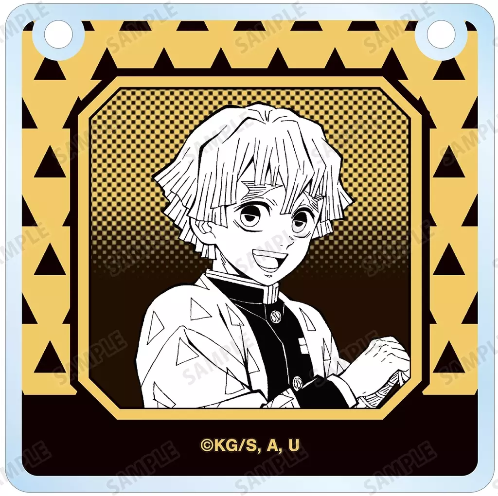 我妻善逸 「鬼滅の刃 トレーディングアクリルドアプレート風チャーム」