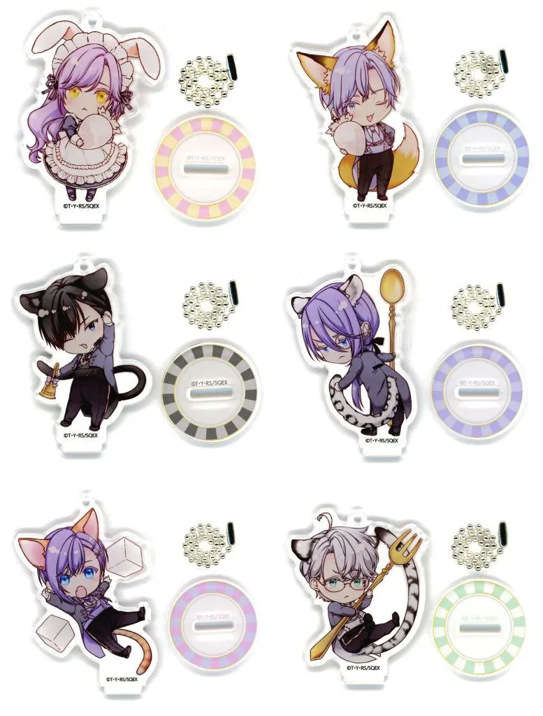 全6種セット 「悪役令嬢は溺愛ルートに入りました!? Collaboration Cafe トレーディングアクリルスタンド(カフェ)」