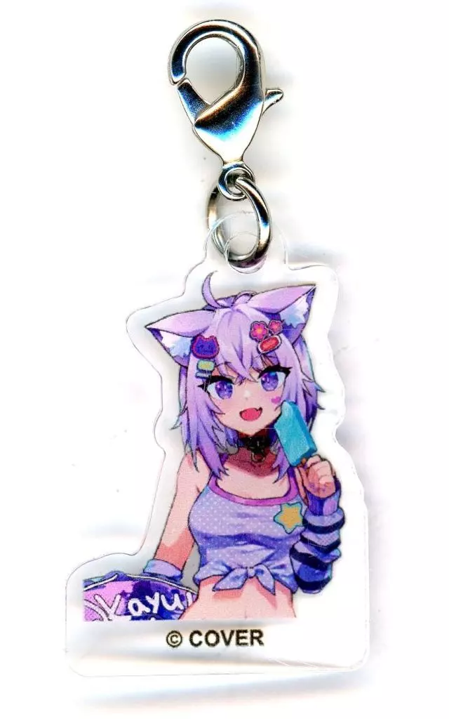 猫又おかゆ 「バーチャルYouTuber ホロライブ ホロナツパラダイス POP UP SHOP アクリルチャーム B」