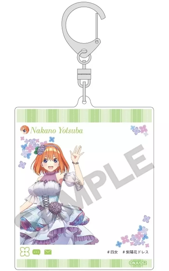 中野四葉(紫陽花ドレス) SNS風アクリル 「五等分の花嫁*」