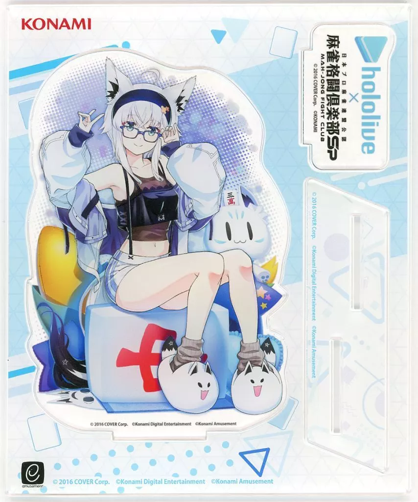 白上フブキ (ver.朝までパジャマー雀) アクリルスタンド 駿河屋 -<中古>白上フブキ(ver.朝までパジャマー雀) アクリル