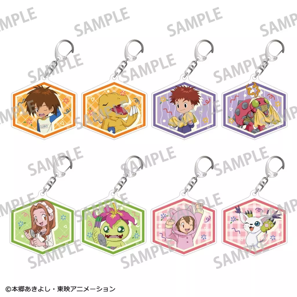 全8種セット 「デジモンアドベンチャー(寝起き) トレーディングアクリルvol.1」
