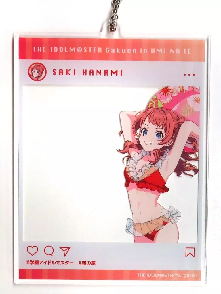花海咲季 SNS風アクリルキーホルダー 「学園アイドルマスター in SWEETS PARADISE 海の家」