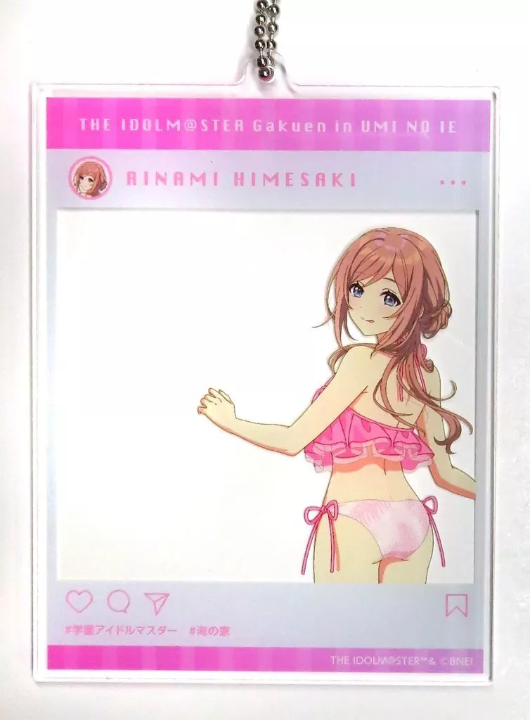 姫崎莉波 SNS風アクリルキーホルダー 「学園アイドルマスター in SWEETS PARADISE 海の家」