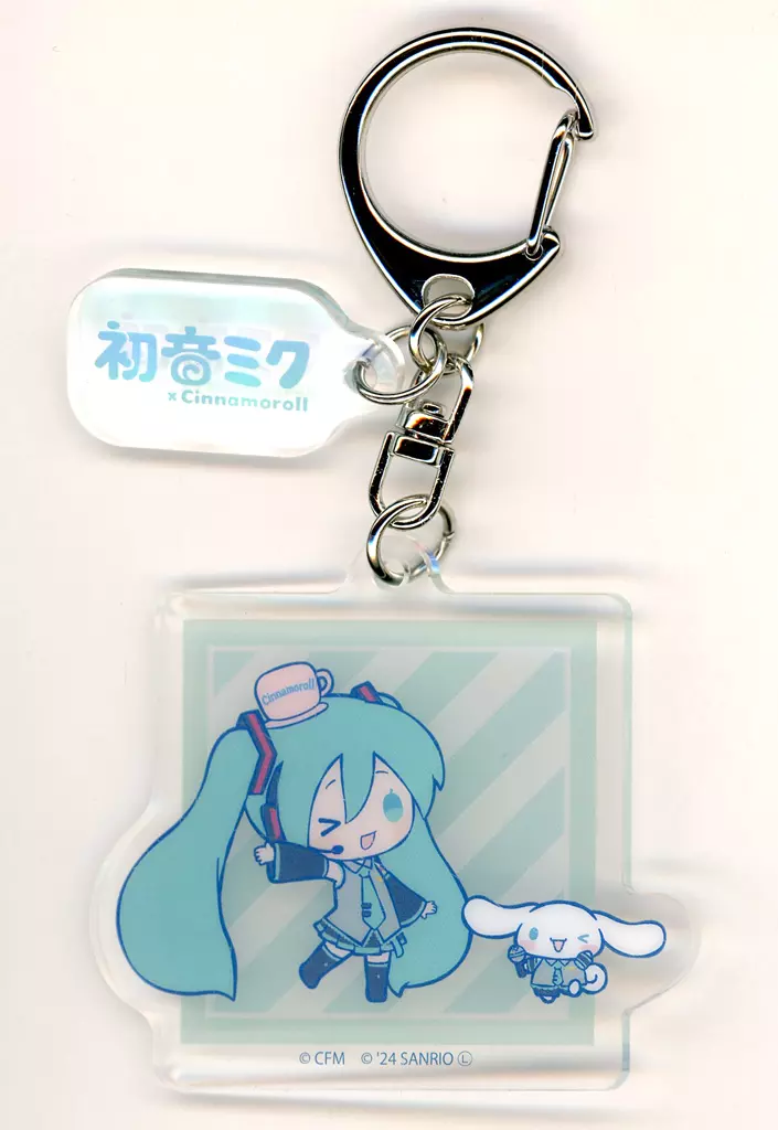初音ミク×シナモロール(ウインク) 「初音ミク×シナモロール POP UP CORNER パーツ付きアクリル 02.コラボイラスト」