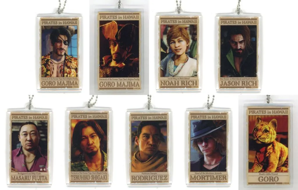 全9種セット 「龍が如く8外伝 Pirates in Hawaii 手配書風アクリルコレクション」