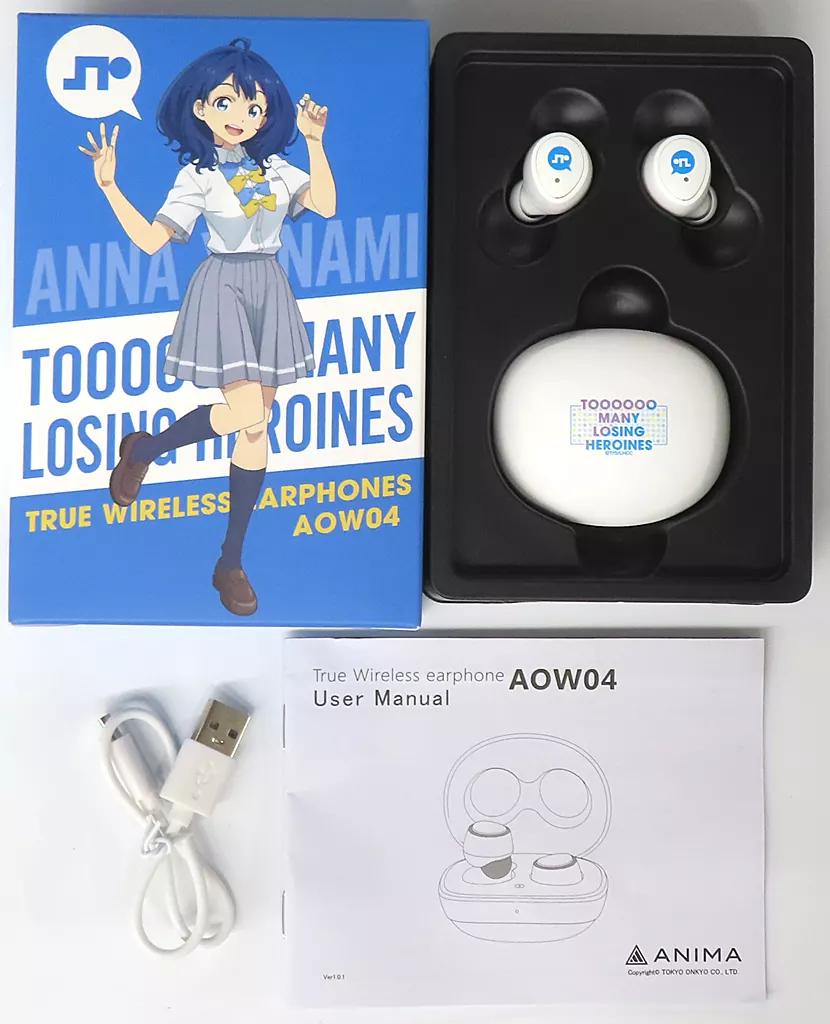 駿河屋 -<中古>八奈見杏菜モデル ワイヤレスイヤホン ANIMA AOW04