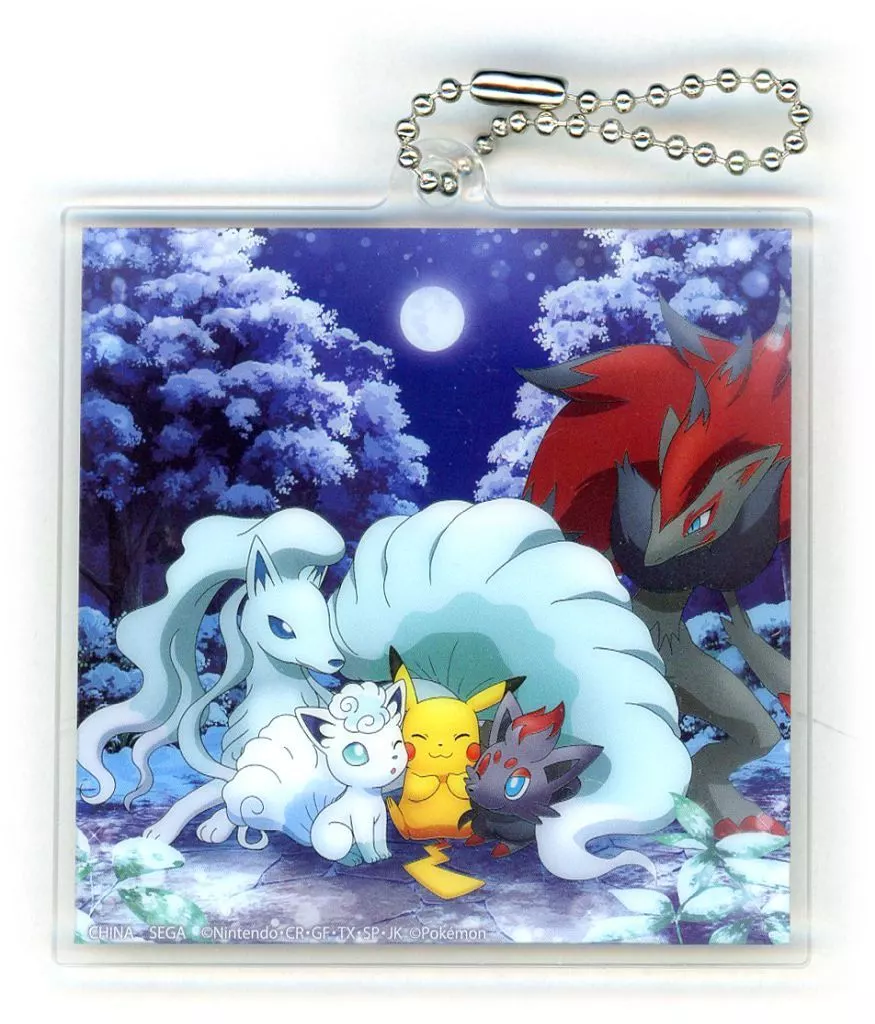 ピカチュウとアローラロコンたち アクリルキーチェーン 「ポケットモンスター」