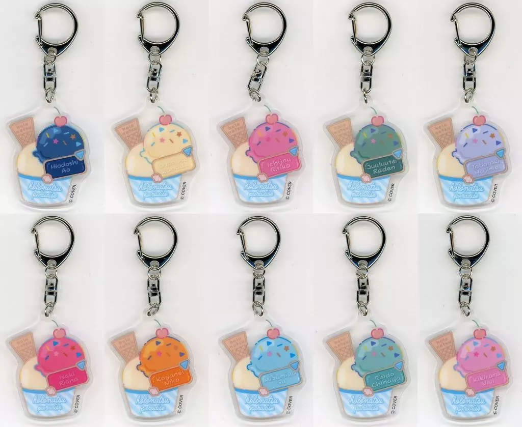 全10種セット 「バーチャルYouTuber ホロライブ ホロナツパラダイス ランダムアクリルチャームC」