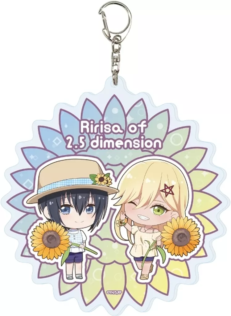 02.ノノア＆アリア ひまわりver.(ミニキャライラスト) デカアクリル 「2.5次元の誘惑」
