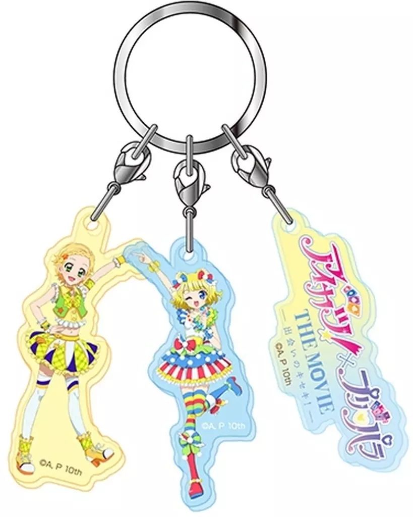 3.新条ひなき＆南みれぃA 3連アクリル 「アイカツ!×プリパラ」