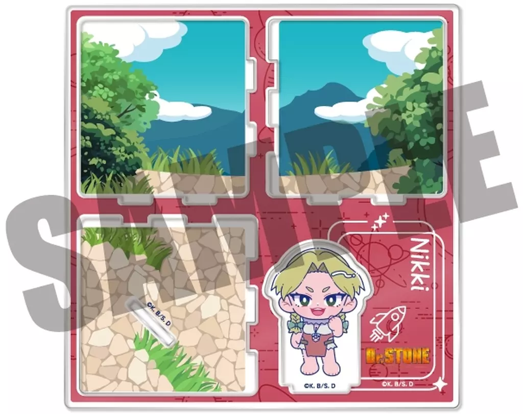 アクリルスタンド・アクリルパネル　Q.ニッキー アクリルジオラマ にゅ～とろ 「Dr.STONE」