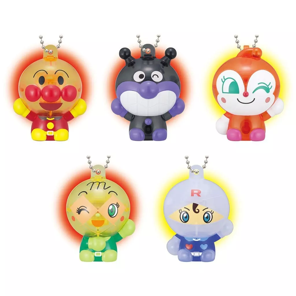 全5種セット 「それいけ!アンパンマン ぴかぴかスイッチマスコットNEW3」