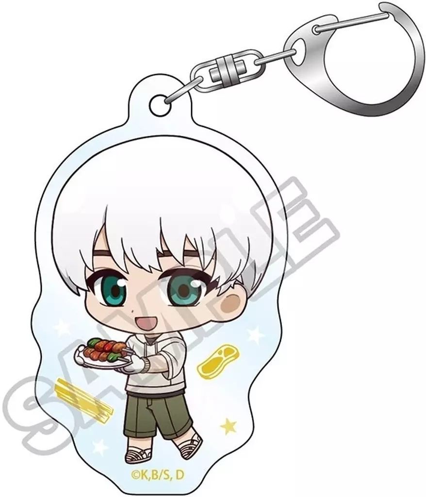 西園寺羽京(バーベキュー) ちびっつ! アクリルキーチェーン 「Dr.STONE」